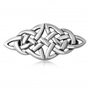 Sterling Silver Celtic Knot Brooch - br2