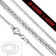 Sterling Silver Fox Tail Round Chain