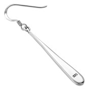 Mother of Pearl Long Drop Silver Earrings, e320