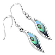 Abalone Silver Earrings, e330