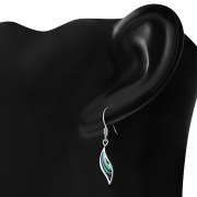 Abalone Silver Earrings, e330