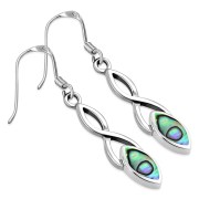 Abalone Celtic Knot Earrings - e385