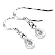 Mother of Pearl Drop Silver Earrings, e405
