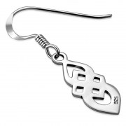 Solid Silver Celtic Knot Earrings, ep107