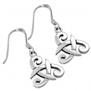 Celtic Swords Plain Silver Earrings, ep130