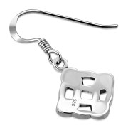 Celtic Knot Plain Solid Silver Earrings, ep142