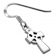 Cross Celtic Silver Earrings, ep146