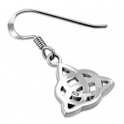 Small Solid Sterling Silver Celtic Earrings, ep147