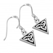 Small Celtic Trinity Knot Silver Earrings, ep150