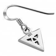 Small Celtic Trinity Knot Silver Earrings, ep150