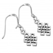 Plain Celtic Knot Silver Earrings, ep156 