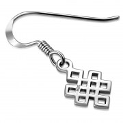 Plain Celtic Knot Silver Earrings, ep156 
