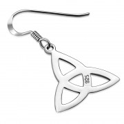 Silver Celtic Trinity Knot Earrings, ep182