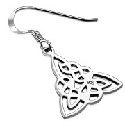 Plain Celtic Knot Trinity Silver Earrings, ep184