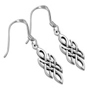 Plain Celtic Knot Silver Earrings, ep192
