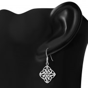 Celtic Trinity Design Silver Earrings, ep222