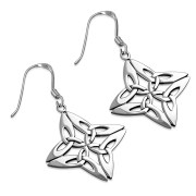 Sterling Silver Celtic Trinity Knot Earrings, ep239