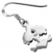 Tiny Celtic Knot tree of Life Silver Earrings, ep300