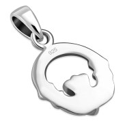 Tiny Claddagh Pendant w Black Onyx, p158