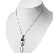 Garnet Goddess Silver Pendant, p283