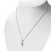 Amethyst Tiny Celtic Trinity Knot Pendant, p346