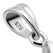 Garnet CZ Medium Star of David Pendant, p411