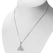 Celtic Silver Pendant set w/ Labradorite