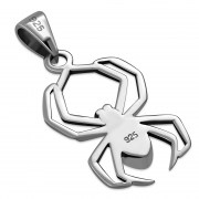Abalone Shell Spider Silver Pendant, p514