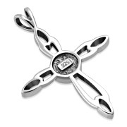 Mother of Pearl Silver Cross Pendant, p561