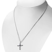 Abalone Silver Cross Pendant, p561