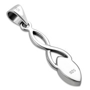 Abalone Celtic Knot Silver Pendant, p596