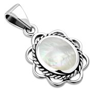 Mother of Pearl Silver Pendant, p626