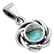 Abalone Silver Pendant, p627