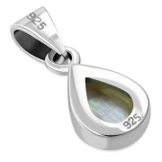 Mother of Pearl Sterling Silver Drop Pendant