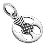 Thistle Sterling Silver Pendant - pn498