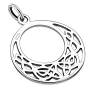 Medium Celtic Knot Round Pendant, pn528