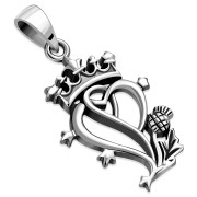 Plain Silver Luckenbooth Pendant, pn538
