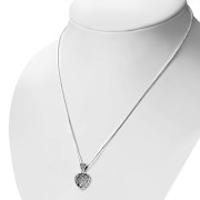 Celtic Filigree Heart Silver Pendant, pn620