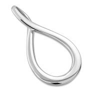 Engravable Infinity Silver Pendant - PN672