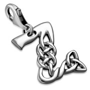The Letter Z Celtic Pandora Silver Charm Dangle, pnd548