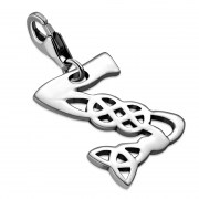 The Letter Z Celtic Pandora Silver Charm Dangle, pnd548