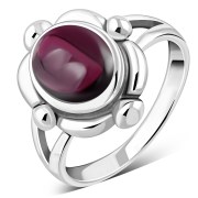 Rainbow Moonstone Ethnic Sterling Silver Ring, r023