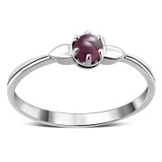 Garnet Silver Ring - r071
