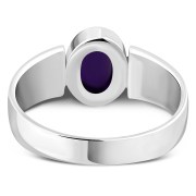 Celtic Amethyst Stone Silver Ring, r111