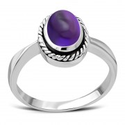 Amethyst Silver Ring, r127
