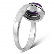 Amethyst Silver Ring, r127