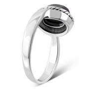 Labradorite Stone Sterling Silver Ring, r127