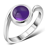 Amethyst Silver Ring, r185