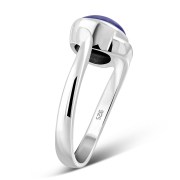 Lapis Lazuli Bypass Sterling Silver Ring, r185