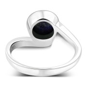 Lapis Lazuli Bypass Sterling Silver Ring, r185